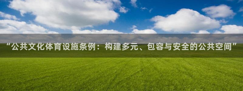 意昂体育4官方客服电话：“公共文化体育设施条例：构建多元、包 